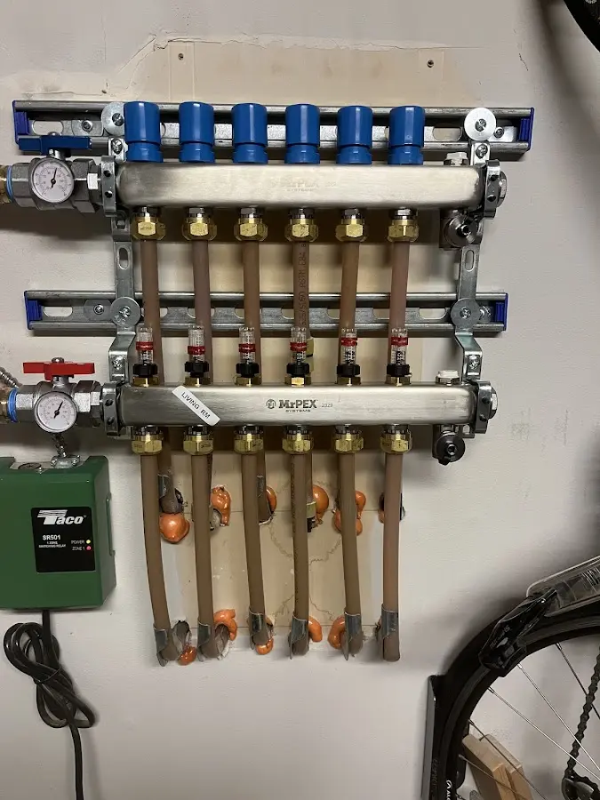 Plumber performing Gas Line Installation at a residential property in Carmichael